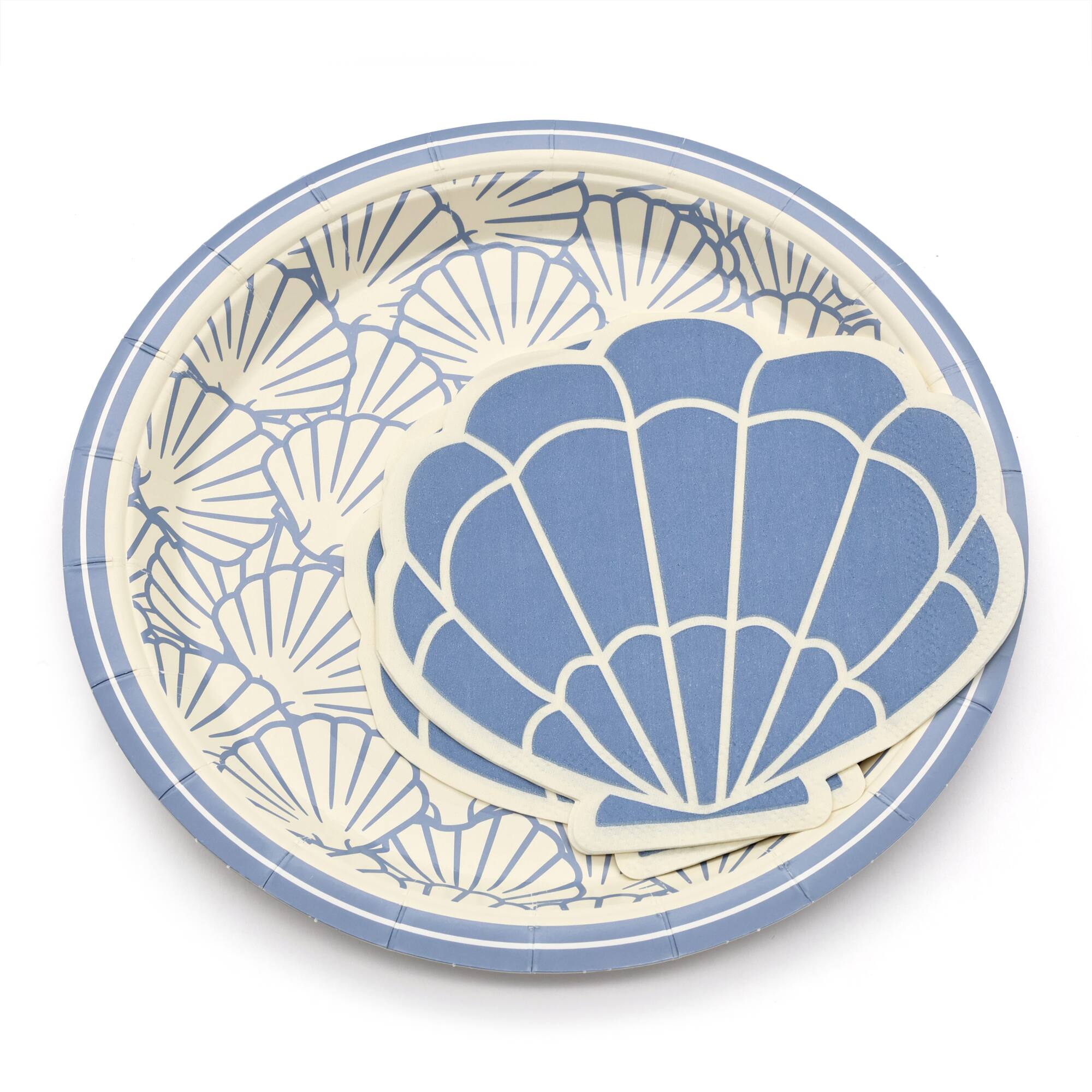 7" Modern Coast Shell Snack Plates, 10ct. by Celebrate It™